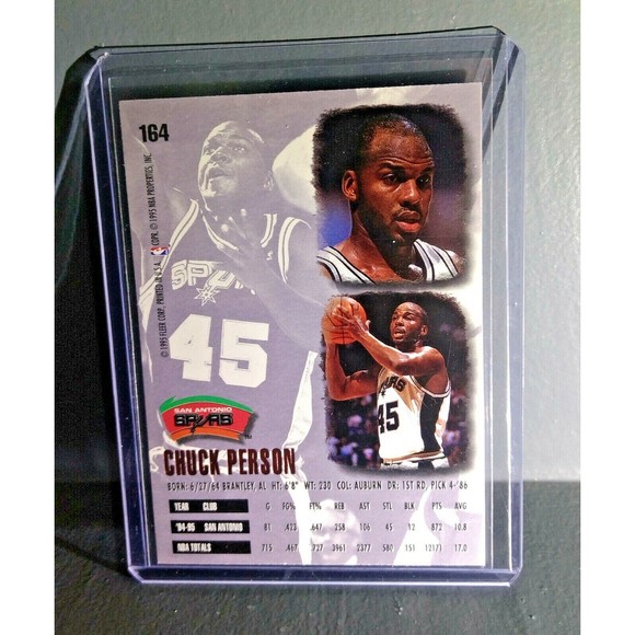 1995-96 Chuck Person Fleer Ultra #164 Basketball Card - Picture 2 of 2